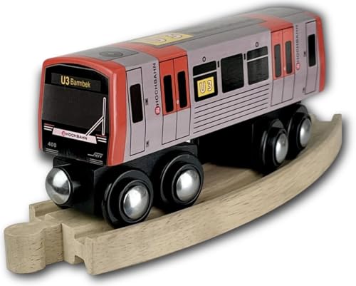 Bauer&Sohn Holz U-Bahn Hamburg Linie U3 Zug, Realismus/ÖPNV, Kind, Unisex, Kinder verschiedenen Alters (Jungen und Mädels) von Bauer&Sohn
