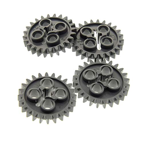 4 x Lego Technic Zahnrad neu-dunkel grau z24 Zahnräder Zähne Rad Technik 24505 3648 von LEGO