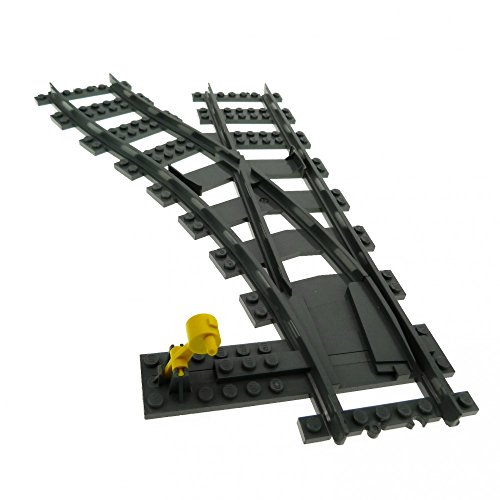 Bausteine gebraucht 1 x Lego System Weiche Schiene dunkel grau Links mit Weichensteller gelb Eisenbahn Zug RC Train 2866 53407 Bausteine gebraucht 1 x Lego System Weiche Schiene dunkel grau Links mit Weichensteller gelb Eisenbahn Zug RC Train 2866 53407 von LEGO