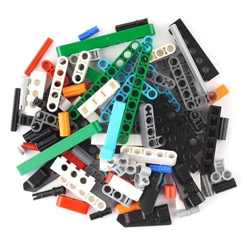 Lego Technic Bausteine bunt – 100 Stück Liftarms Lochstangen Kreuzstangen Pins– Technic Teile für Kreative Konstruktionen von LEGO