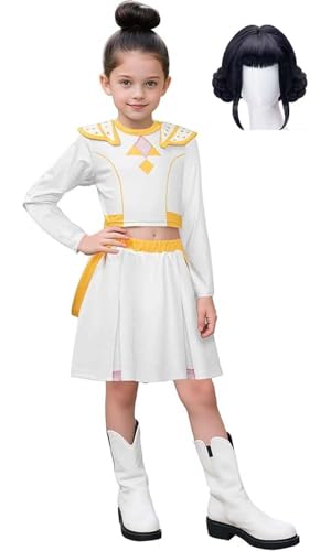 Bauxhie Demon Hunters Kostüm Rumi Cosplay Jacke Shorts Anzug Zoey Outfits Mira Bühnenuniform Anzug für Halloween (Zoey + Perücke, XS) von Bauxhie