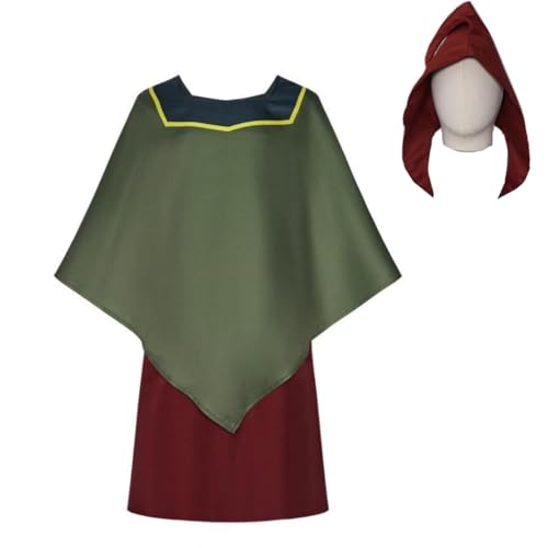 Bauxhie Erwachsene Pacha Kostüm Herren Pacha Cosplay Cape Mantel mit Hut Anzug für Halloween (Grün, M) von Bauxhie