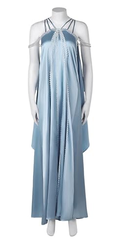 Bauxhie Erwachsene Padme Kostüm Damen Königin Padme Cosplay Kleid Robe für Halloween (Blau, L) von Bauxhie