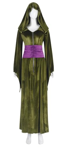 Bauxhie Erwachsene Padme Kostüm Damen Königin Padme Cosplay Kleid Robe für Halloween (Grün, M) von Bauxhie