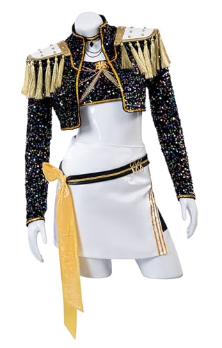 Bauxhie Frauen Demon Hunter Kostüm Rumi Mira Zoey Cosplay Idol Bühne Leistung Anzug für Halloween (Mira, XL) von Bauxhie