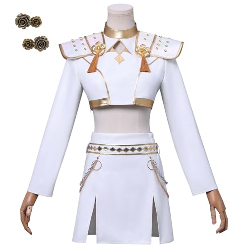 Bauxhie Frauen Demon Hunters Kostüm Mira/Zoey/Rumi Cosplay Full Set Bühne Performance Uniform für Halloween (Zoey, XL) von Bauxhie