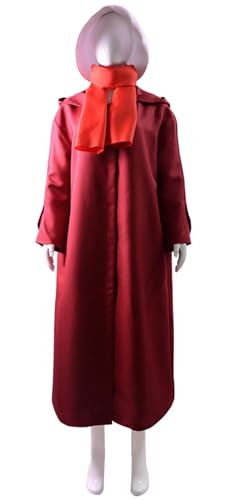 Bauxhie Handmaid Kostüm Damen Offred Cosplay Rot Anzug Serena Joy Waterford Kostüm für Halloween (Rot, XXL) von Bauxhie