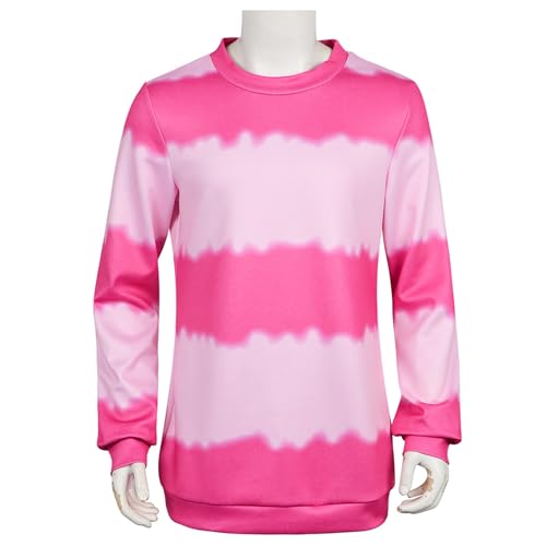 Bauxhie Herren Dämonenjäger Cosplay Sajaboys Kostüm Rosa Gestreifte Kleidung für Halloween (Rosa, XXL) von Bauxhie