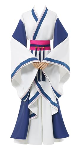Bauxhie The Apothecary Diaries Kostüm Damen Maomao Cosplay Hanfu Kleid Tops Rock Anzug für Halloween (Weiß, XS) von Bauxhie