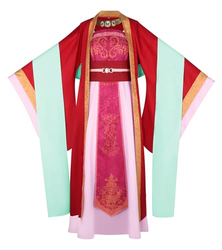 Bauxhie The Apothecary Diaries Kostüm Gyokuyou Cosplay Kleid Robe Rot Hanfu Halloween Anzug für Damen (Rose, S) von Bauxhie