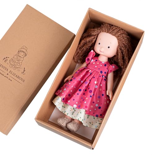 Bavokon Handgefertigte gestrickte Plüschpuppe, handgemachte Puppen für Mädchen,Süßes Mädchen Stofftier | Handgefertigte Plüschpuppe für den Weihnachtsgeburtstag, fördert Fantasie und Feinmotorik Bavokon Handgefertigte gestrickte Plüschpuppe, handgemachte Puppen für Mädchen,Süßes Mädchen Stofftier | Handgefertigte Plüschpuppe für den Weihnachtsgeburtstag, fördert Fantasie und Feinmotorik von Bavokon