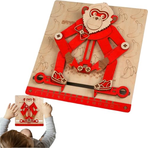 Bavokon Holzpuzzle,Mathematik Lernen 3D AFFE Interaktiv,Mechanisches Kinder Holzpuzzle - Für Kinder Mädchen Ostern Aktivitäten Vorschule Bavokon Holzpuzzle,Mathematik Lernen 3D AFFE Interaktiv,Mechanisches Kinder Holzpuzzle - Für Kinder Mädchen Ostern Aktivitäten Vorschule von Bavokon