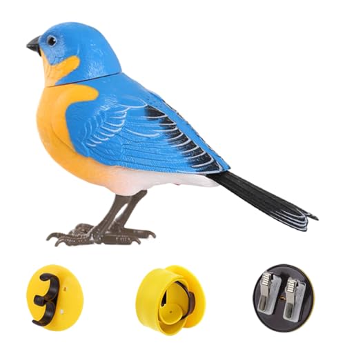 Bavokon Vogel Spielzeug Für Kinder | Elektronisches Vogelspielzeug - Niedliches Realistisches Tier Interaktives Sensorikspiel Für Schreibtisch Deko Raum Wartebereich von Bavokon