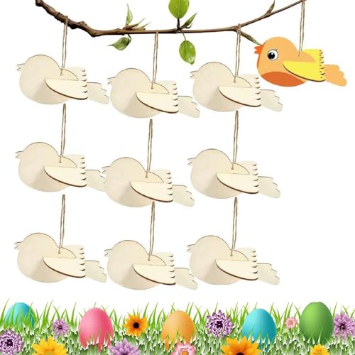 3D Vögel Deko Holz Bastelset,10 Stück 3D Vogel aus Holz Ostern Basteln Kinder,Easter Wood Crafts,Wooden Easter Ornaments for Painting,Basteln Holzanhänger DIY, Jungen und Mädchen 3D Vögel Deko Holz Bastelset,10 Stück 3D Vogel aus Holz Ostern Basteln Kinder,Easter Wood Crafts,Wooden Easter Ornaments for Painting,Basteln Holzanhänger DIY, Jungen und Mädchen von Bavooty