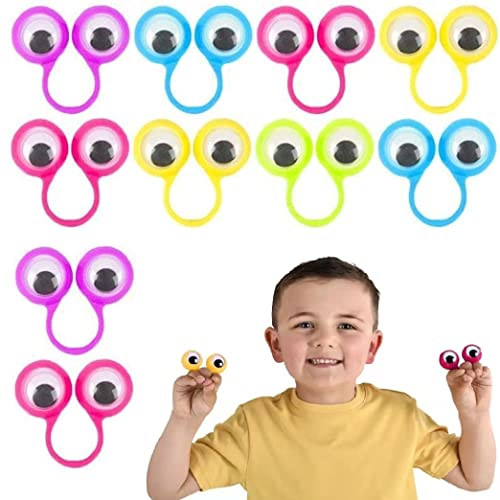 Bavooty Augen Fingerpuppen,Augen Finger Spielzeug,Parteibevorzugung Spielzeug,Unique Party Supplies,Eye fingerpuppe,für Party Geschenk Spass Haben Spielen für Kinder (Gelegentliche Farbe,10 Stück) von Bavooty