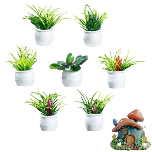 Puppenhaus Miniatur Bonsai Pflanze,Puppenhaus Miniaturpflanze,Puppenhaus Mini Pflanzen,Puppenhaus Topfpflanzen,Mini Topfpflanze,für Puppenhaus Garten Dekorationen,Unisex (7 Stück) Puppenhaus Miniatur Bonsai Pflanze,Puppenhaus Miniaturpflanze,Puppenhaus Mini Pflanzen,Puppenhaus Topfpflanzen,Mini Topfpflanze,für Puppenhaus Garten Dekorationen,Unisex (7 Stück) von Bavooty