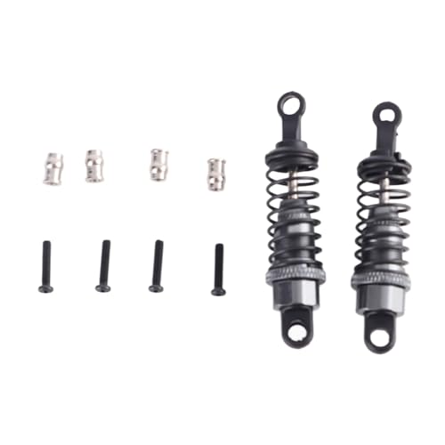 Aluminiumlegierung Schockdämpfer Dämpfer RC Stoßdämpfer Hochleistungsdauere Upgrade -Teile für Wltoys A959 A969 A979 K929 1/18 RC Cars Silber Titanium Dunkelblau Blau Blau rot 2pcs (Du färbte) von Baxnore