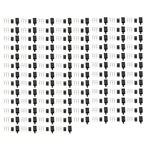 Baxnore 100 Set RC Servo Connector Kit 11.041, 3 Pin JST -Gehäuse mit Haken, ABS -Messingmodell -Flugzeuganschluss, RC -Zubehör für Hobbyisten von Baxnore