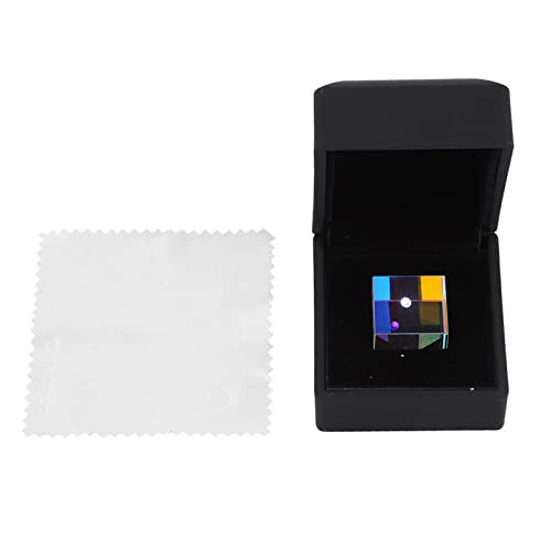 Baxnore 23 mm Würfel Prisma, K9 Optical Glass Prism für Lichtrefraktion, Fototilter, Wissenschaftsunterrichtswerkzeug, Glasfärbenation von Baxnore
