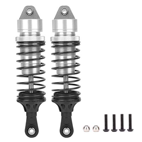 Baxnore Aluminiumlegierung RC -Stoßdämpfer Hochleistungs Heck -Stoßdämpfer Zubehör Leichtes Haltungs -Upgrade -Teil für ECX 2WD 1/10 RC Hobby Car Blau Silber 115 mm 4,5 Zoll Paar (Silber B-ECX1096s) von Baxnore