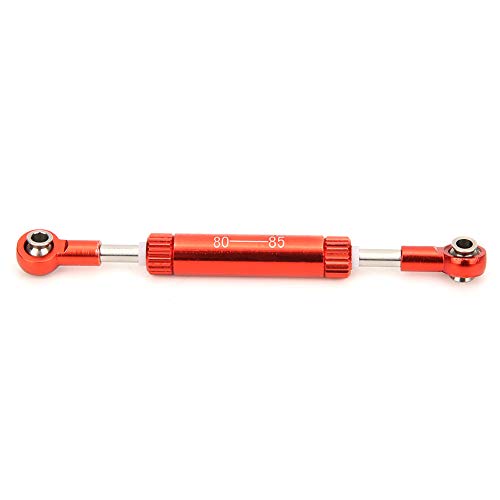 Baxnore Einstellbare Servos Pull-Stangen-Steeling-Hebelzubehör stabilisiert RC CAR CNC, die für SCX10 D90 1/10 RC-Auto langlebig verarbeitet wurden (80-85 mm) von Baxnore