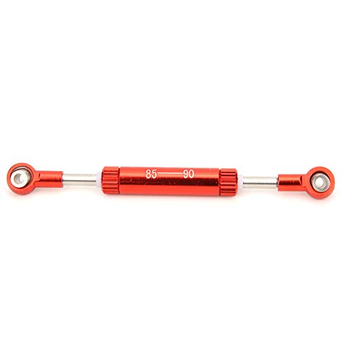 Baxnore Einstellbare Servos Pull-Stangen-Steeling-Hebelzubehör stabilisiert RC CAR CNC, die für SCX10 D90 1/10 RC-Auto langlebig verarbeitet wurden (85-90 mm) von Baxnore