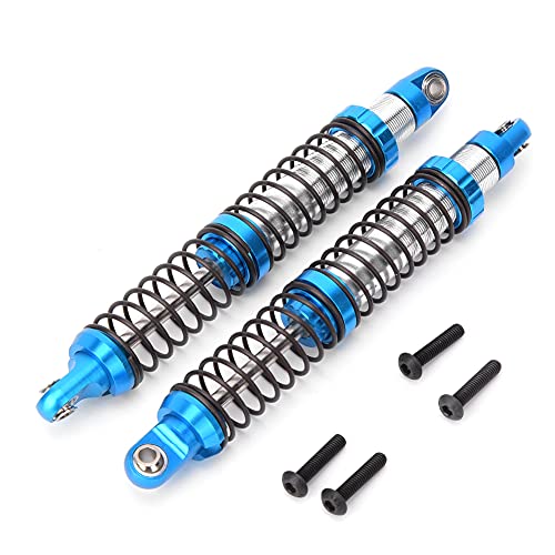 Baxnore Heck-Stoßdämpfer Dämpfer RC Zwei-Rad-Antriebsauto-Modell, Aluminiumlegierungs-Wear-resistente Dämpfer für 1/10 ECX 2WD-Serie-Upgrades (Blue ECX1096B) von Baxnore