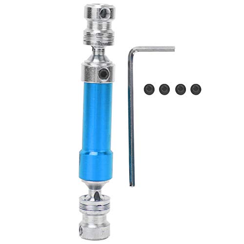Baxnore Metall CVD Heckantriebswelle RC Auto Ersatzteile Hochleistungs -Upgrade Ersatz für Wltoys 12428 12423 1 12 Skala Fernbedienungsfahrzeug Langlebige Metallkonstruktion Silber Blau (Blau) von Baxnore