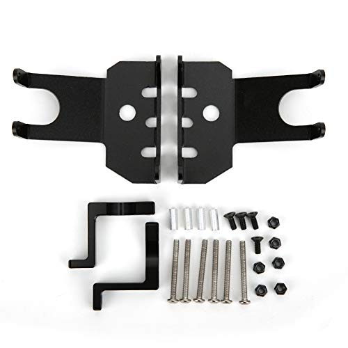 Baxnore RC -Achsenschutzbrett Aluminiumlegierung vordere Hinterachse Schwerpfleger -Anti -Kollisions -Platte für 1/10 Axial Wraith RR10 Crawler Silber Schwarz (Schwarz) von Baxnore