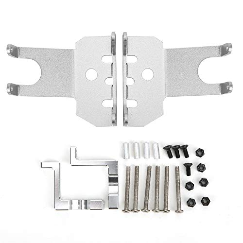 Baxnore RC -Achsenschutzbrett Aluminiumlegierung vordere Hinterachse Schwerpfleger -Anti -Kollisions -Platte für 1/10 Axial Wraith RR10 Crawler Silber Schwarz (Silber) von Baxnore
