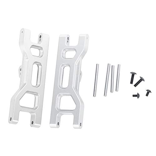 Baxnore RC Front Unterarm Hochleistungs -Aluminium -Legierungs -Upgrade -Zubehör für ECX -Serie 2WD 1/10 RC -Auto Modell Blau Silber 2pcs (Silber ECX1018s) von Baxnore