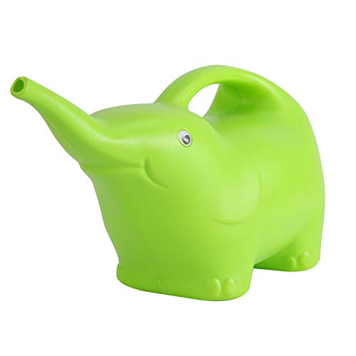 Cartoon Tierwässerung umweltfreundliche Plastikkinder Gartenwerkzeug für Outdoor -Gärten und Strand Spielen gelbe Ente Grüne Elefantblau Delphin 1200 ml (Grün Stehen) von Baxnore