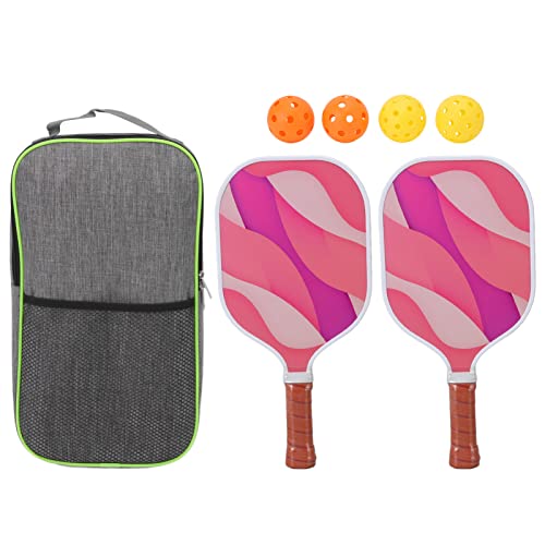 Pickle Ball Set 2 Paddel 4 Bälle mit Waben Kern Fiberglas-Schläger Outdoor-Sporta us rüstung Profession Eller Turnier Grad Leichter bequemer Griff für Erwachsene Anfänger Pickle Ball Set 2 Paddel 4 Bälle mit Waben Kern Fiberglas-Schläger Outdoor-Sporta us rüstung Profession Eller Turnier Grad Leichter bequemer Griff für Erwachsene Anfänger von Baxnore