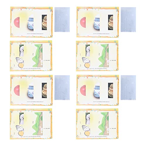 Planspiegel-Kit, DIY-Lehrmittel für optische Wissenschaftsexperimente, für Schüler, Physiklernen, 4er-Set Papierlinsen und Bildkarten von Baxnore