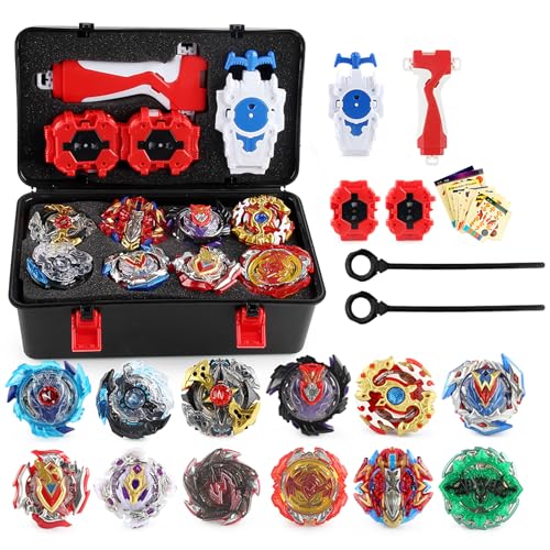 Gyro Turbo Set, Gyro Kreisel Set,4D Spielzeug Geschenk + Launcher Mit Box Set-b2 von Baybledas