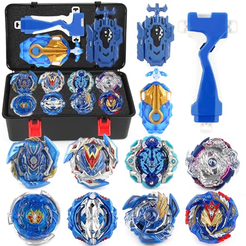 Baybledas Gyro Kreisel Burst Turbo Blade Set, 4D Spielzeug Geschenkset mit Blauer und Sendeeinheit von Baybledas