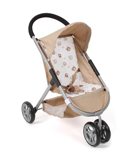 Bayer Chic 2000® Puppenbuggy Speedy – Bärchen, beige – geeignet für Puppen bis 46 cm – Schieberhöhe 58 cm von Bayer Chic 2000