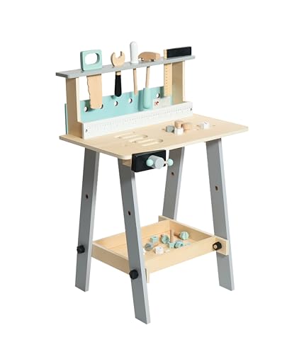 Bayer Chic 2000 - Kinder-Werkbank aus Holz mit Werkzeug und Zubehör, Werkzeugbank, Spielzeug-Werkbank für Kinder ab 3 Jahren Bayer Chic 2000 - Kinder-Werkbank aus Holz mit Werkzeug und Zubehör, Werkzeugbank, Spielzeug-Werkbank für Kinder ab 3 Jahren von Bayer Chic 2000