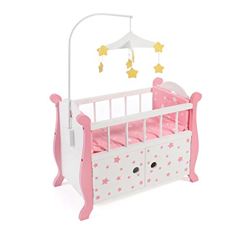 Bayer Chic 2000 - Puppenbett mit Mobile, Puppenmöbel, Puppenzubehör, Stars pink Bayer Chic 2000 - Puppenbett mit Mobile, Puppenmöbel, Puppenzubehör, Stars pink von Bayer Chic 2000