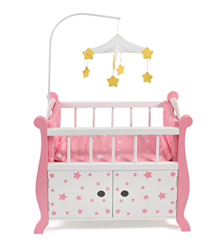 Bayer Chic 2000 - Puppenbett mit Mobile, Puppenmöbel, Puppenzubehör, Stars pink Bayer Chic 2000 - Puppenbett mit Mobile, Puppenmöbel, Puppenzubehör, Stars pink von Bayer Chic 2000