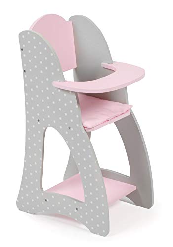 Bayer Chic 2000 - Puppenhochstuhl für Puppen bis 46 cm, Puppenmöbel, Puppenzubehör, Puntos grau Bayer Chic 2000 - Puppenhochstuhl für Puppen bis 46 cm, Puppenmöbel, Puppenzubehör, Puntos grau von Bayer Chic 2000