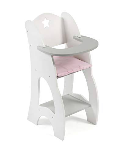 Bayer Chic 2000 - Puppenhochstuhl für Puppen bis 46 cm, Puppenmöbel, Puppenzubehör, Stars grau Bayer Chic 2000 - Puppenhochstuhl für Puppen bis 46 cm, Puppenmöbel, Puppenzubehör, Stars grau von Bayer Chic 2000