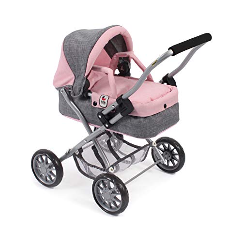 Bayer Chic 2000 - 555 15 Puppenwagen Smarty, für Kinder ab 2 Jahren, Melange grau-rosa, 56 x 37 x 56 cm Bayer Chic 2000 - 555 15 Puppenwagen Smarty, für Kinder ab 2 Jahren, Melange grau-rosa, 56 x 37 x 56 cm von Bayer Chic 2000