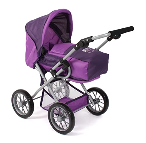 Bayer Chic 2000 - Puppenwagen Leni, 2in1 Kombipuppenwagen mit herausnehmbarer Tragetasche, Pflaume, lila, 560-25 Bayer Chic 2000 - Puppenwagen Leni, 2in1 Kombipuppenwagen mit herausnehmbarer Tragetasche, Pflaume, lila, 560-25 von Bayer Chic 2000