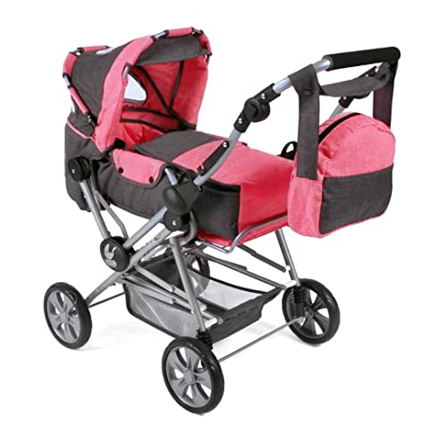 Bayer Chic 2000 562-41 Kombi-Puppenwagen Roadstar für große Kinder, mit herausnehmbarer Tragetasche und Wickeltasche, pink Bayer Chic 2000 562-41 Kombi-Puppenwagen Roadstar für große Kinder, mit herausnehmbarer Tragetasche und Wickeltasche, pink von Bayer Chic 2000