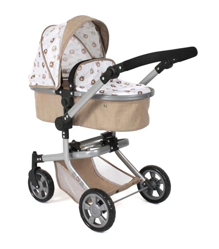 Bayer Chic 2000® 2in1 Puppenwagen Mika – Bärchen Beige – faltbar – höhenverstellbarer Griff 47-80 cm – modernes Gestell – Puppen bis 52 cm – 4-8 J. Bayer Chic 2000® 2in1 Puppenwagen Mika – Bärchen Beige – faltbar – höhenverstellbarer Griff 47-80 cm – modernes Gestell – Puppen bis 52 cm – 4-8 J. von Bayer Chic 2000