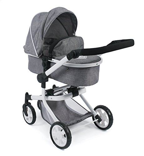Bayer Chic 2000 - Puppenwagen Mika, 2in1 Kombipuppenwagen für Kinder von 4 bis 8 Jahren, Jeans grau, 73 x 41 x 82 cm Bayer Chic 2000 - Puppenwagen Mika, 2in1 Kombipuppenwagen für Kinder von 4 bis 8 Jahren, Jeans grau, 73 x 41 x 82 cm von Bayer Chic 2000