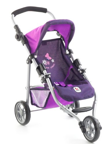 Bayer Chic 2000 - Puppenbuggy Lola, Jogging-Buggy, Puppenjogger, Puppenwagen, Pflaume, lila von Bayer Chic 2000