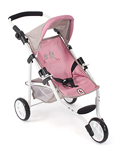 Bayer Chic 2000 - Puppenbuggy Lola, Jogging-Buggy, Puppenjogger, Puppenwagen, Bärchen, rosa von Bayer Chic 2000