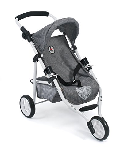 Bayer Chic 2000 - 61276 - Puppenbuggy Lola, Jogging-Buggy, Puppenjogger, Puppenwagen, Jeans grau, 70 x 33 x 62 cm von Bayer Chic 2000